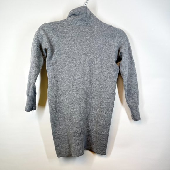 Cynthia Rowley Women's Grey Cowl Neck Extra Fine Merino Wool Sweater Size S - Picture 4 of 4